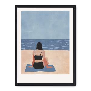 Cuadro sea dreams, marco negro, 50x70 cm