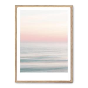 Cuadro sunset i, marco roble, 30x40 cm