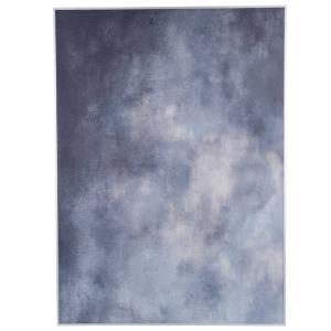 Cuadro texturizado gris cn marco de aluminio pulido 65x91 cm