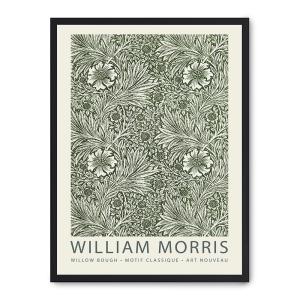 Cuadro willow pattern ii, marco negro, 50x70 cm