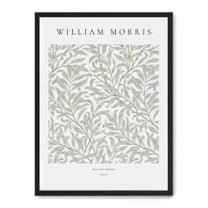 Cuadro willow pattern iv, marco negro, 50x70 cm