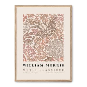 Cuadro willow pattern vii, marco premium chapado en roble,…