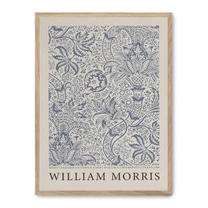 Cuadro willow pattern x, marco roble, 50x70 cm