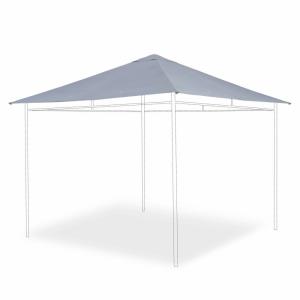 Cubierta de pérgola elusa 3x3m, gris