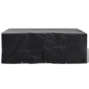 Cubierta para muebles de jardín de tela negro 229x113x73 cm