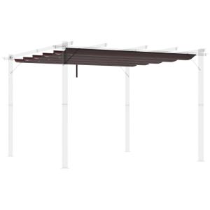 Cubierta para pérgola 250x255x6 cm café