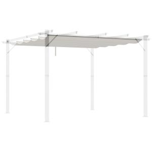 Cubierta para pérgola beige 250 x 255 x 6 cm