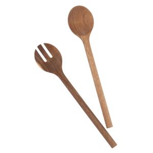 Cubiertos para ensalada de acacia