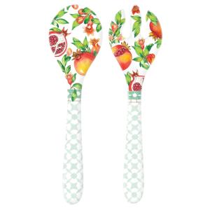Cubiertos para ensalada de melamina 33 cm con estampado de…