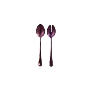 Cubiertos para ensalada morados