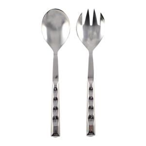 Cubiertos para ensalada plateados 28.5 cm