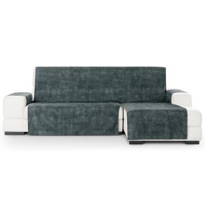 Cubre sofá chaise longue derecho aterciopelado azul 300-350…
