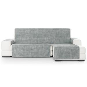 Cubre sofá chaise longue derecho aterciopelado gris 250-300…