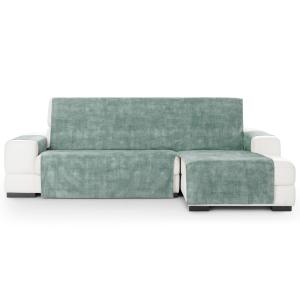 Cubre sofá chaise longue derecho aterciopelado verde 250-30…