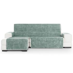 Cubre sofá chaise longue izquierdo aterciopelado verde 250-…