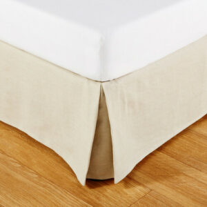 Cubresomier 90x190 en algodón y lino lavado beige