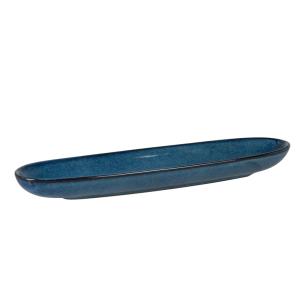 Cuenco de loza azul de 9x35 cm