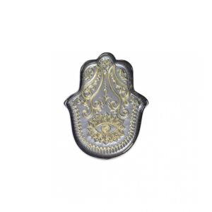 Cuenco fatma plateado 21x17x3 cm