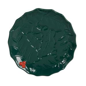 Cuenco navideño de gres azul