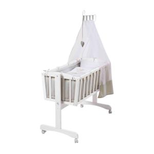 Cuna, 40x90cm, incl. juego de cuna, blanco