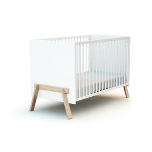 Cuna bebe madera canaille blanca y haya 60 x 120