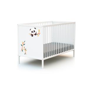 Cuna bebe panda madera blanco 60 x 120 cm