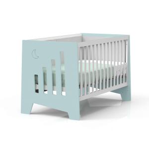 Cuna bebé verde-menta convertible en escritorio 70x140 cm (…