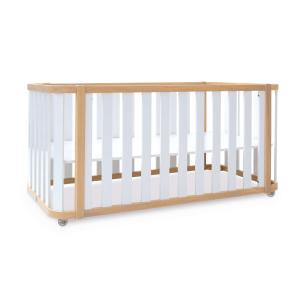 Cuna-cama 70x140 cm (3en1) madera/blanco