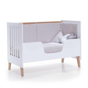 Cuna-cama-escritorio madera (3en1) 60x120 cm