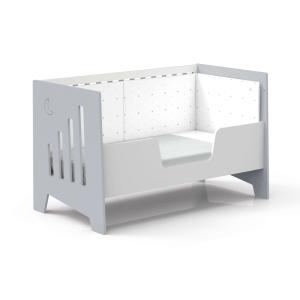 Cuna-cama-sofá-escritorio (5en1) de 70x140 cm gris