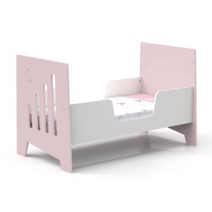 Cuna-cama-sofá-escritorio (5en1) de 70x140 cm rosa