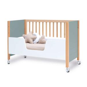 Cuna-cama-sofá-escritorio 60x120 cm (4en1) madera/eucalipto