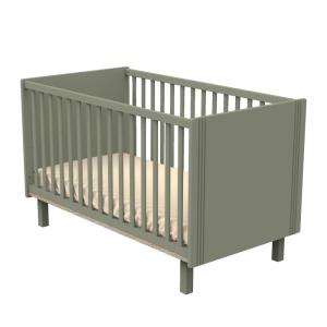 Cuna de 140x70cm con barrotes y ranuras