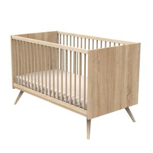 Cuna de madera marrón 140x70cm