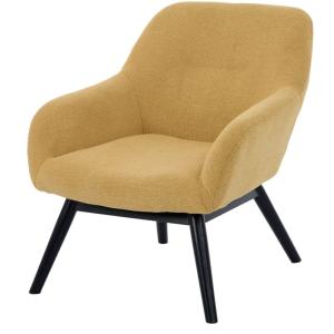 de madera negra y tela Trendy Safran