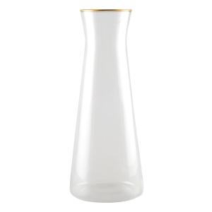 Decantador con borde dorado mate h28cm