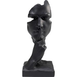 Deco estatua Cara negra silenciosa