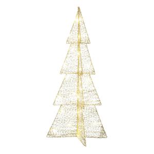 Decoración árbol de navidad de poliéster dorado alt. 79