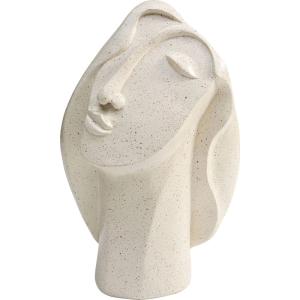 Decoracion cara femenina sensual en blanco
