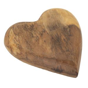 Decoración de madera marrón cm 16x14x4,5