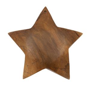 Decoración de madera marrón cm19x5