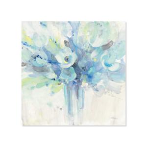 Decoración de pared flores ramo azul impresión sobre lienzo…