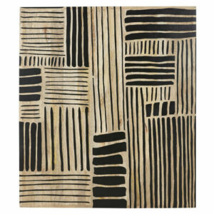 Decoración de pared grabada en color marrón y negro 96x111