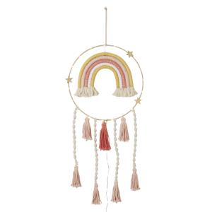 Decoración luminosa atrapasueños y cuerda