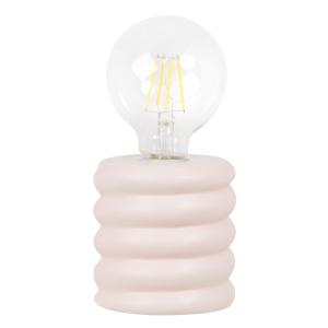 Decoración luminosa de cerámica retorcida rosa con bola de…