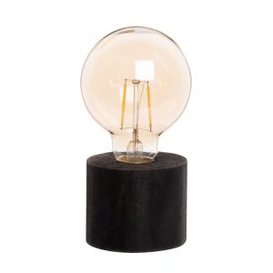 Decoración luminosa de madera de pino y cristal ámbar