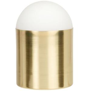 Decoración luminosa de metal dorado y cristal