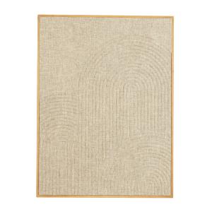 Decoración mural de mdf de color topo alt. 80