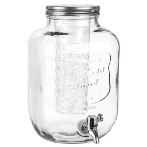 Dispensador de bebida de vidrio con infusor 5L