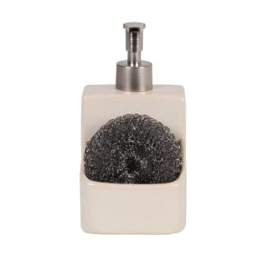 Dispensador de jabón de gres beige